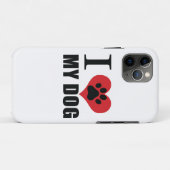 I love my dog throw pillow Case-Mate iPhone case (Achterkant (horizontaal))