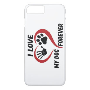I love my dog throw pillow 	iPhone 8/7 plus hoesje