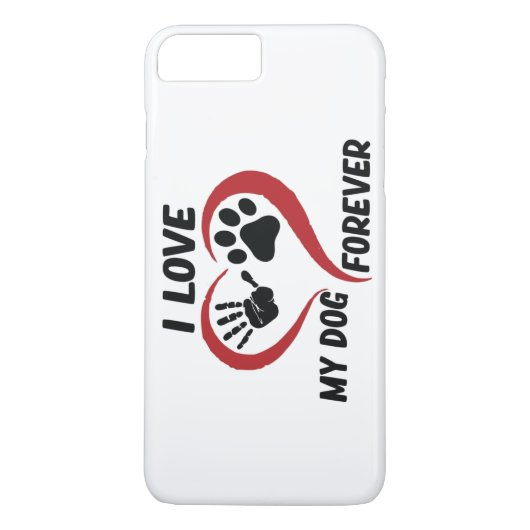 I love my dog throw pillow Case-Mate iPhone case (Achterkant)