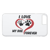 I love my dog throw pillow Case-Mate iPhone case (Achterkant (Horizontaal))