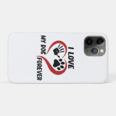 I love my dog throw pillow Case-Mate iPhone case (Achterkant (horizontaal))