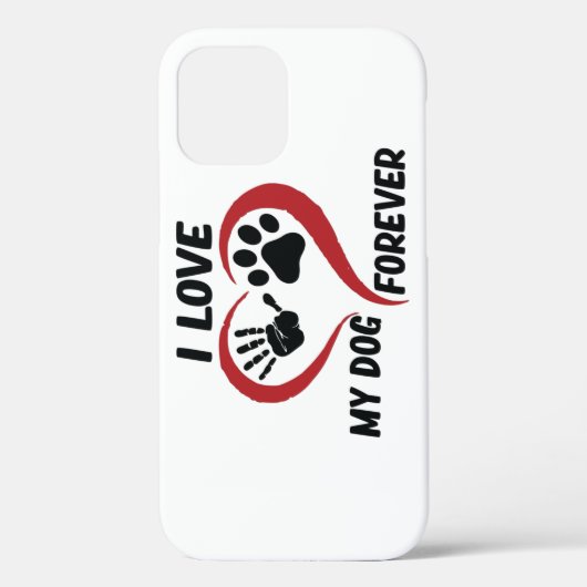 I love my dog throw pillow Case-Mate iPhone case (Achterkant)