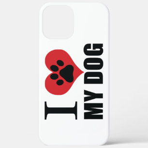 I love my dog throw pillow Case-Mate iPhone case