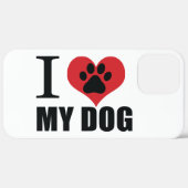 I love my dog throw pillow Case-Mate iPhone case (Achterkant (horizontaal))