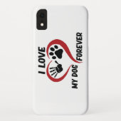 I love my dog throw pillow Case-Mate iPhone case (Achterkant)