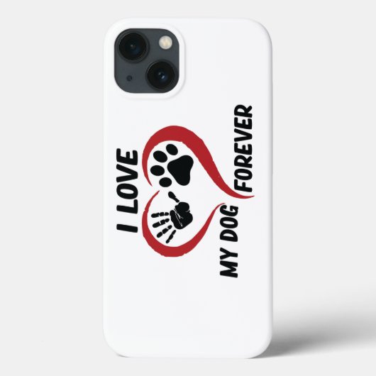 I love my dog throw pillow Case-Mate iPhone case (Achterkant)