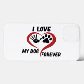 I love my dog throw pillow Case-Mate iPhone case (Achterkant (horizontaal))