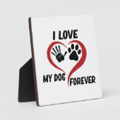 I love my dog throw pillow fotoplaat (Voorkant)