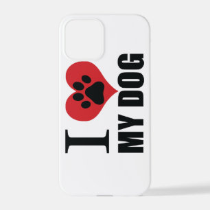 I love my dog throw pillow iPhone 12 pro hoesje