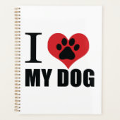 I love my dog throw pillow planner (Voorkant)