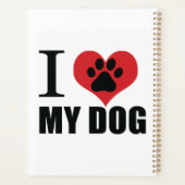 I love my dog throw pillow planner (Achterkant)