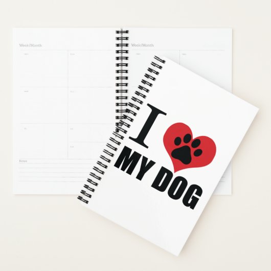 I love my dog throw pillow planner (Display)