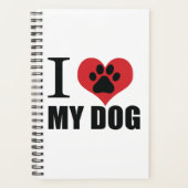 I love my dog throw pillow planner (Voorkant)