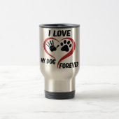 I love my dog throw pillow reisbeker (Center)