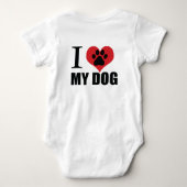 I love my dog throw pillow romper (Achterkant)