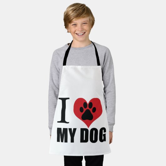 I love my dog throw pillow schort (Gedragen)