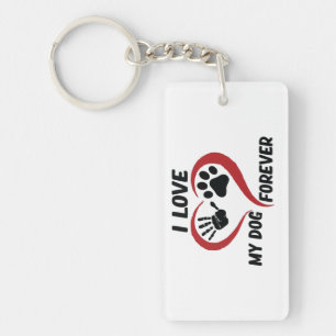 I love my dog throw pillow sleutelhanger