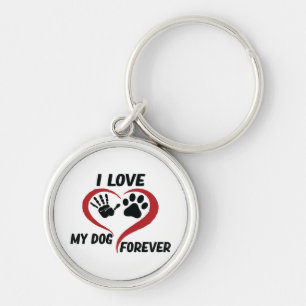 I love my dog throw pillow sleutelhanger