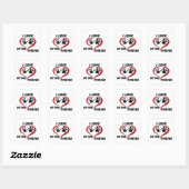 I love my dog throw pillow vierkante sticker (Vel)