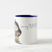 I Love My Dog - Vrouw Edition 1 Tweekleurige Koffiemok (Center)