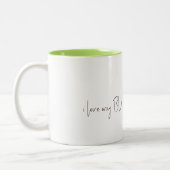 I Love My Dog - Vrouw Edition 3 Tweekleurige Koffiemok (Links)