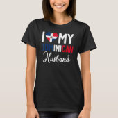 I Love My Dominican Husband Canada Flag Married C T-shirt (Voorkant)