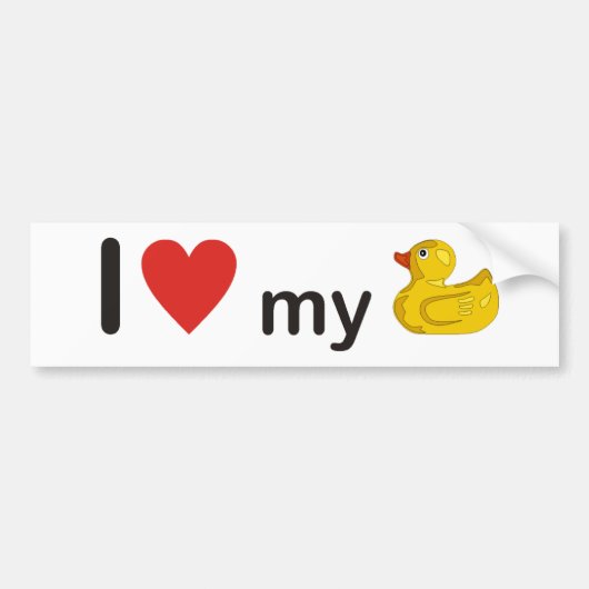 I love my duck bumpersticker (Voorkant)