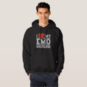 I Love my emo girlfriend  emo girls Hoodie (Voorkant volledig)