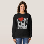 I Love my emo girlfriend emo girls Trui (Voorkant volledig)
