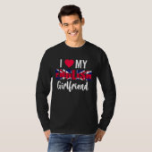 I Love My English Girlfriend Valentines Day T-shirt (Voorkant volledig)