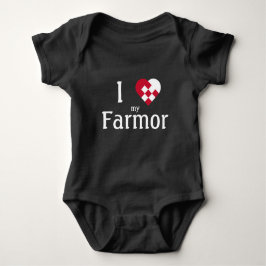 I Love My Farmor (vader's moeder) leuke baby Romper