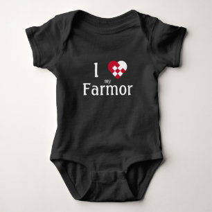 I Love My Farmor (vader's moeder) leuke baby Romper
