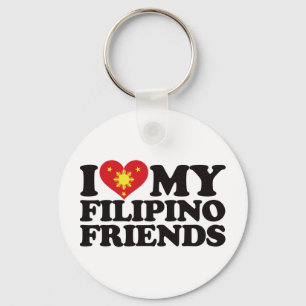 I Love My Filipino Friends Sleutelhanger