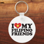 I Love My Filipino Friends Sleutelhanger (Voorkant)