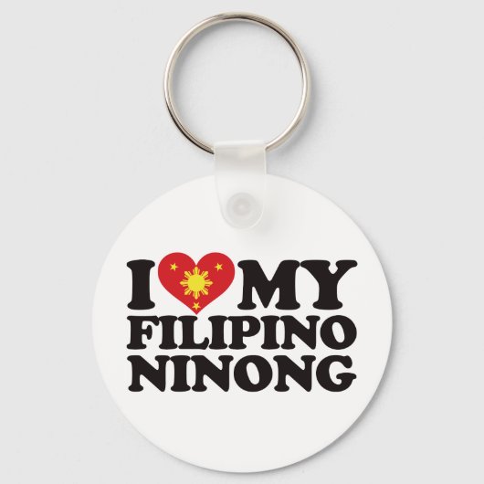 I Love My Filipino Ninong Sleutelhanger (Voorkant)