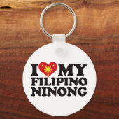 I Love My Filipino Ninong Sleutelhanger (Voorkant)