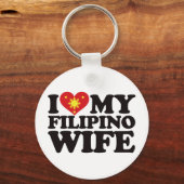 I Love My Filipino Wife Sleutelhanger (Voorkant)
