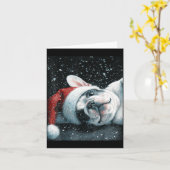 I Love My French Bulldog Christmas Cute  Kaart (Gele Bloem)