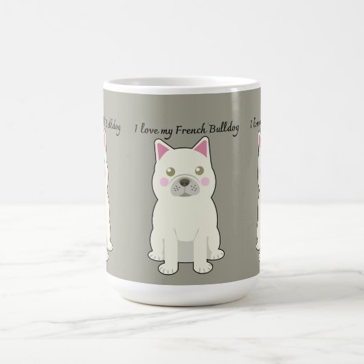 I Love my French Bulldog Koffiemok (Center)