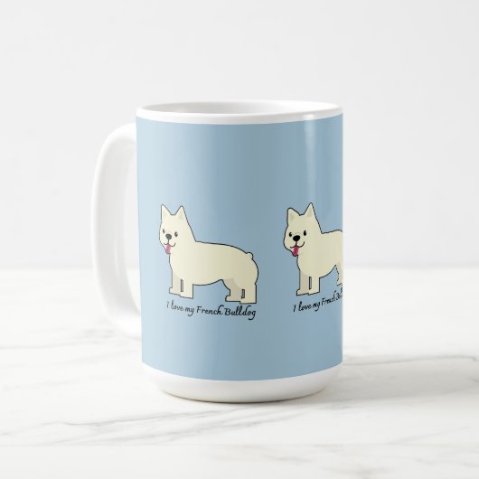 I love my French Bulldog Koffiemok (Voorkant links)