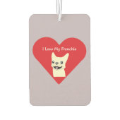 I love my Frenchie, Lavender Luchtverfrisser (Achterkant)