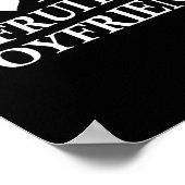 I Love My Fruity Boyfriend Funny Girlfriend Humor Poster (Hoek)