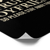 I Love My Fruity Boyfriend Funny Girlfriend Humor  Poster (Hoek)