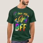 I Love My Gay BFF LGBT Pride Month Best Friend For T-shirt<br><div class="desc">I Love My Gay BFF LGBT Pride Month Best Friend Forever Love.</div>