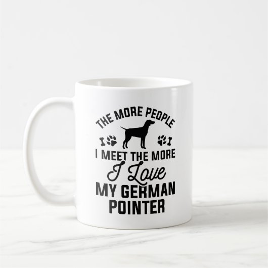 I Love My German Pointer Koffiemok (Links)