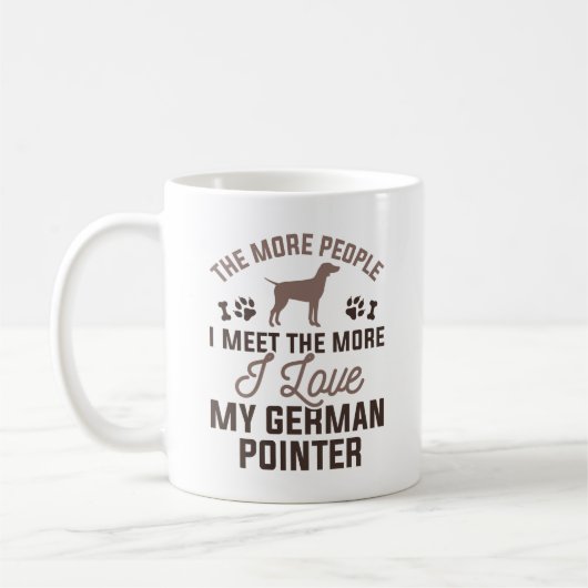 I Love My German Pointer Koffiemok (Links)