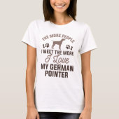 I Love My German Pointer T-shirt (Voorkant)