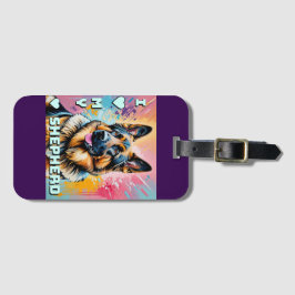 I love my German Shepherd Bagagelabel