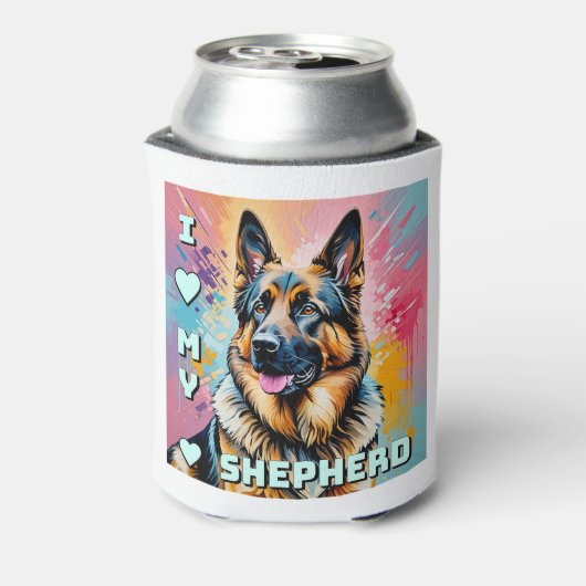 I love my German Shepherd Blikjeskoeler (Blikje Achterkant)