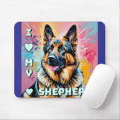 I love my German Shepherd Muismat (Met muis)